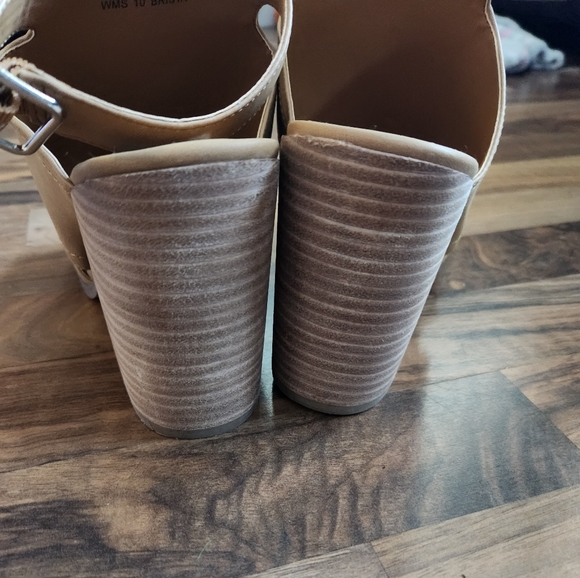 NWT Dolce Vita Block Heel Anlke Strap SandalBrista Shooties Tan 10 - Picture 2 of 7